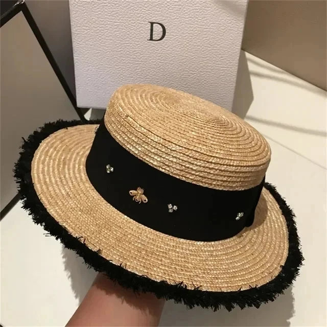 French straw hat