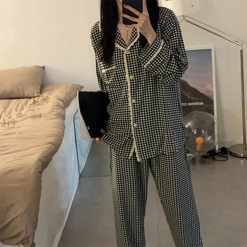 Black Plaid Pajamas