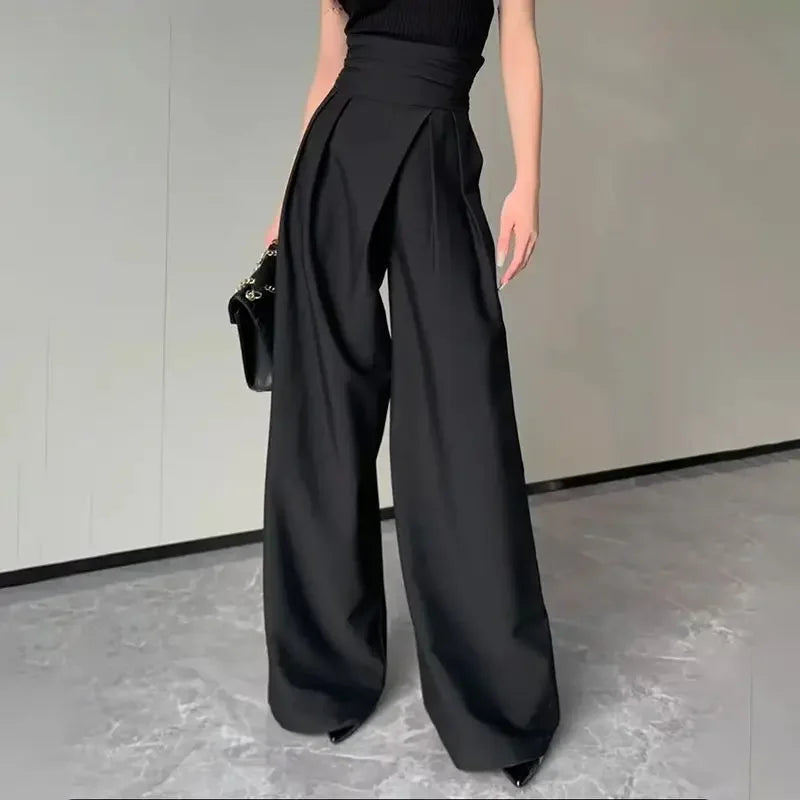 Black Wide-Leg Pants