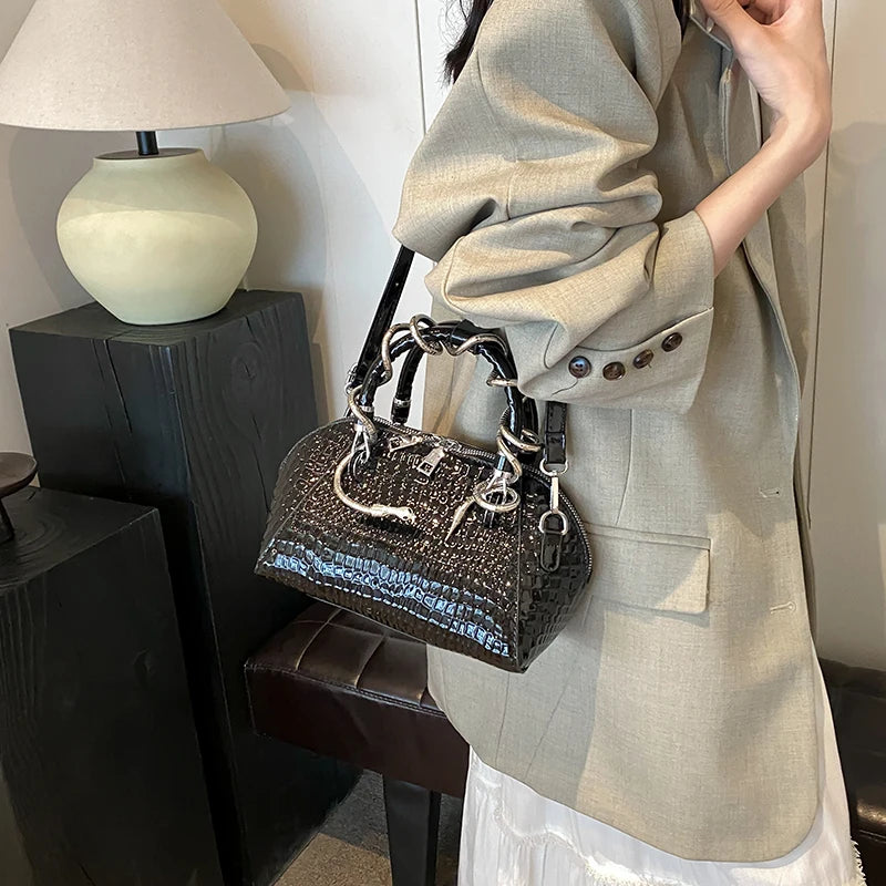 Crocodile  Crossbody Handbag