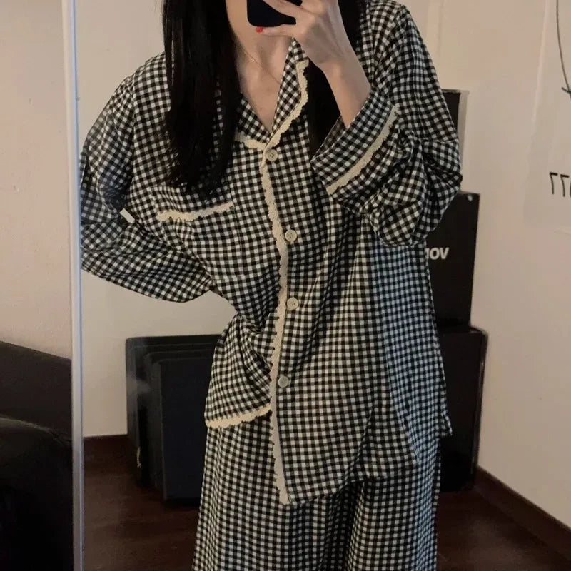 Black Plaid Pajamas