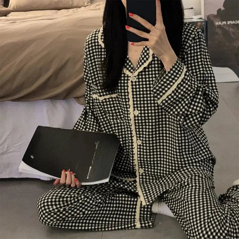 Black Plaid Pajamas