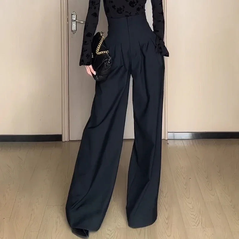 Black Wide-Leg Pants