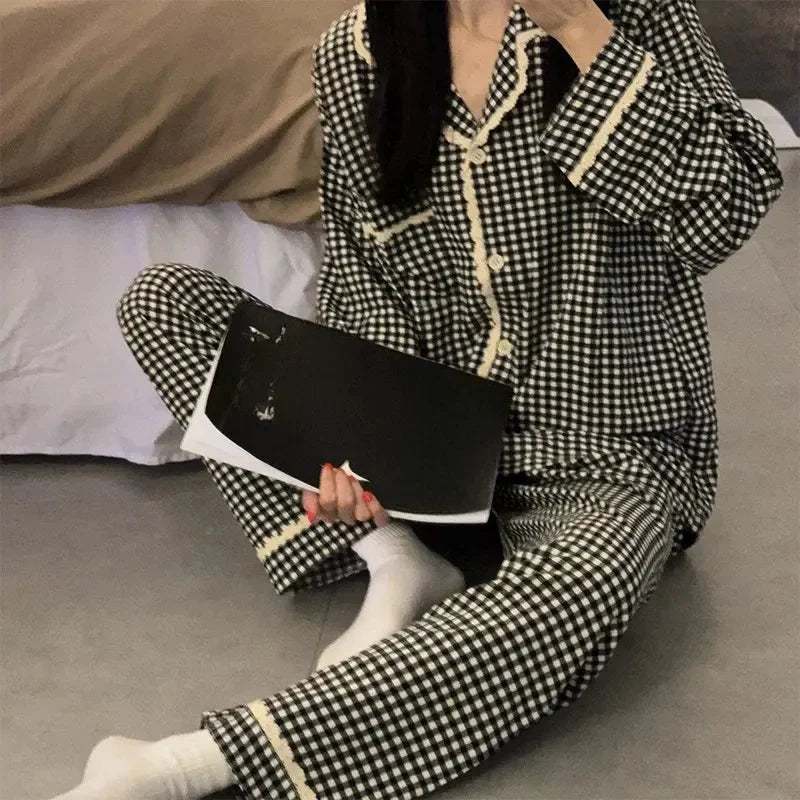 Black Plaid Pajamas