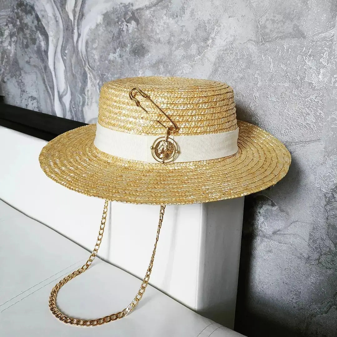 French straw hat