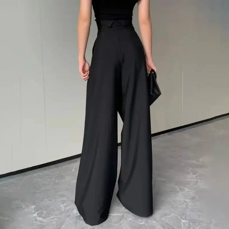 Black Wide-Leg Pants